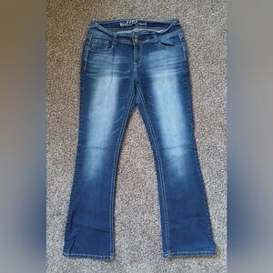 Wallflower Boot Cut Jeans in Classic Blue